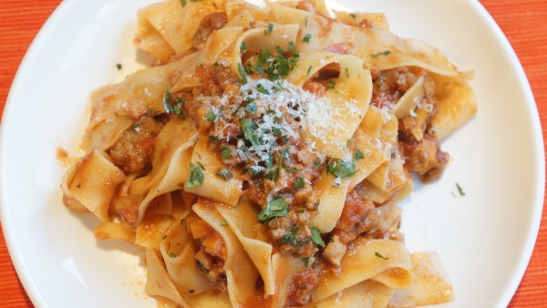 Pappardelle with Sausage and Pork Ragu