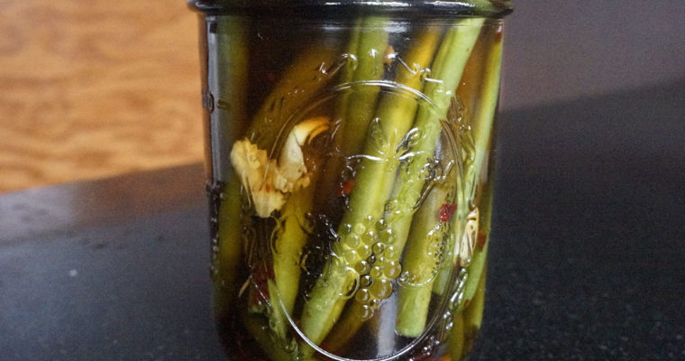 Sweet Spicy Pickled Green Beans